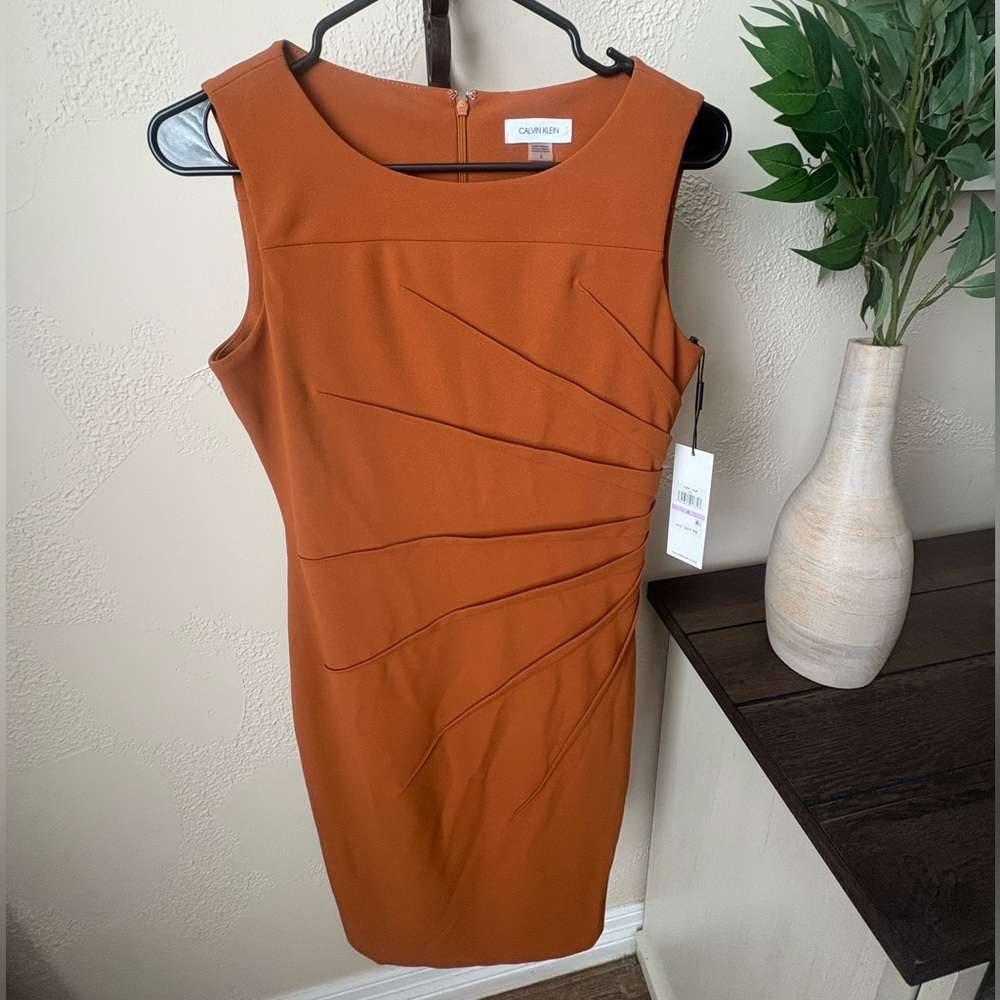 Calvin Klein Women's Orange Dress